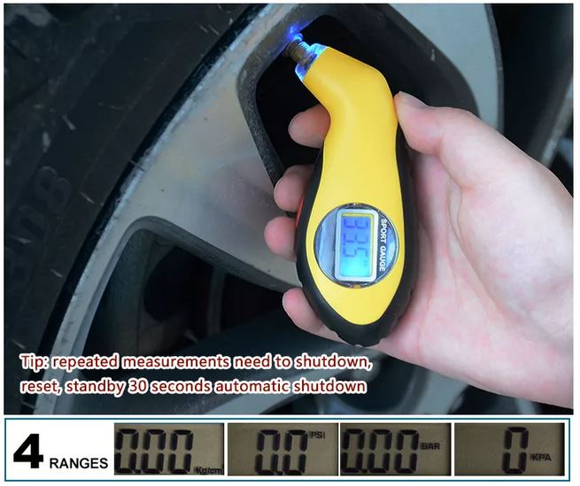 Manometro Digital Presion Llantas H033